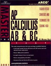 Cover of: Arco Master the Ap Calculus Ab & Bc Test 2002 : Teacher-Tested Strategies and Techniques for Scoring High (Master the Ap Calculus Ab & Bc Test, 2002)