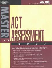 Cover of: Arco Master the ACT Assessment 2003