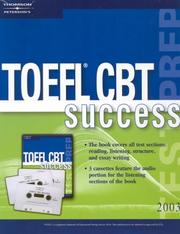Cover of: TOEFL Success CBT w/audio cass 2003 (Toefl Cbt Success)