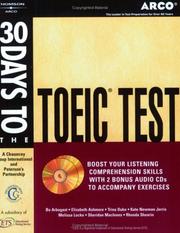 Cover of: 30 Days to the TOEIC Test with CD (Audio)