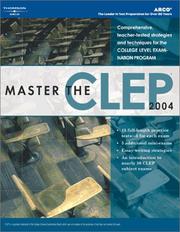 Cover of: Master the CLEP 2004 (Academic Test Preparation Series)