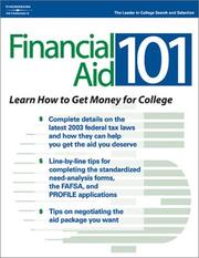 Cover of: Financial Aid 101 Spanish Version | Peterson
