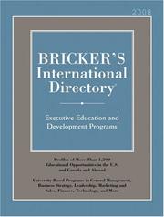 Bricker's International Directory 2008 (Bricker's International Directory) by Peterson's