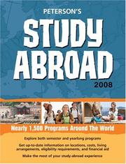 Cover of: Peterson's Study Abroad 2008 (Study Abroad) by Peterson's