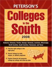 Cover of: Peterson's Colleges in the South 2008 by Peterson's