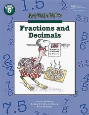 Cover of: Fractions and Decimals: Grade 5 (Hot Math Topics : Problem Solving, Communication, and Reasoning) | Carole Greenes