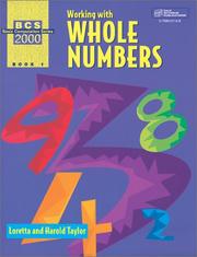 Cover of: Basic Computation Series 2000 : Working With Whole Numbers