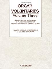 Cover of: Organ Voluntaries