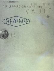 Cover of: Def Leppard - Vault (Authentic Guitar-Tab)