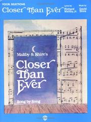 Cover of: Closer Than Ever by David Shire