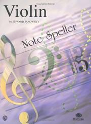 Cover of: String Note Speller (Violin) | Edward Janowsky