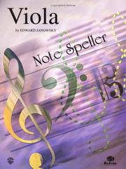 Cover of: String Note Speller (Viola) by Edward Janowsky