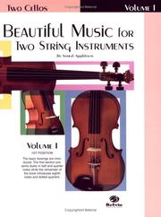 Cover of: Beautiful Music for Two String Instruments, (2 Cellos)