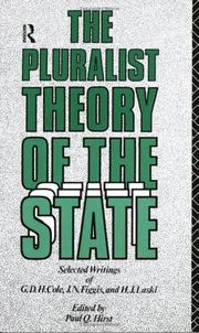 Cover of: The Pluralist Theory of the State by Hirst, Paul Q., Hirst, Paul Q.