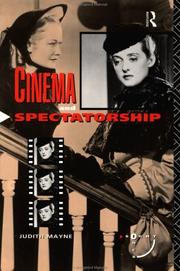 Cover of: Cinema and spectatorship