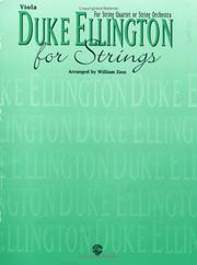 Cover of: Duke Ellington for Strings by Duke Ellington, William Zinn