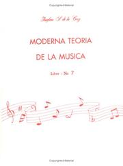 Cover of: Moderna Teoria De LA Musica, Libro 7 | 