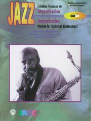 Cover of: Jazz Estudios Tecnicos De Improvisacion / Jazz Improvisation, Studies for Technical Development