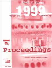 Cover of: 1999 Fall Viuf Workshop by VHDL International