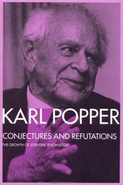 Cover of: Conjectures and Refutations by Karl Popper