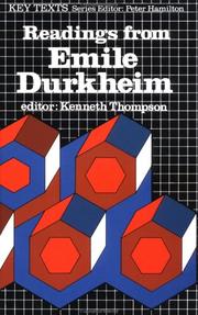 Cover of: Readings from Emile Durkheim (Key Texts)