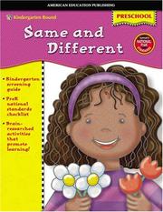 Cover of: Same and Different (Kindergarten Bound) | School Specialty Publishing
