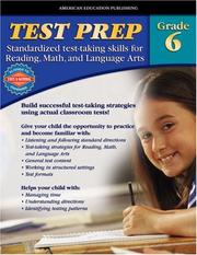 Cover of: AEP Test Prep, Grade 6