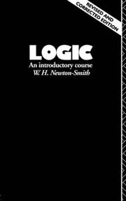 Cover of: Logic by W. Newton-Smith
