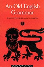 Cover of: An Old English Grammar by Randolph Quirk