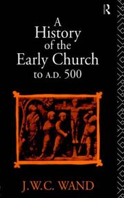 Cover of: A History of the Early Church to AD 500