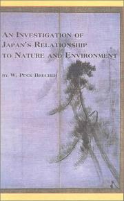 Cover of: An Investigation of Japan's Relationship to Nature and Environment (Japanese Studies, 12)