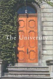 Cover of: The University by Kern Alexander