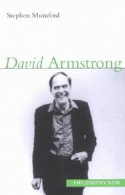 Cover of: David Armstrong