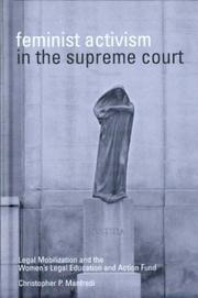 Cover of: Feminist Activism in the Supreme Court: Legal Mobilization and the Women's Legal Education and Action Fund (Law & Society)