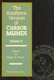 Cover of: The Southern Version of Cursor Mundi Vollume II