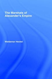 Cover of: The marshals of Alexander's empire