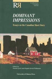 Cover of: Dominant Impressions: Essays on the Canadian Short Story