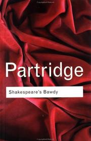 Cover of: Shakespeare's bawdy by Eric Partridge, Eric Partridge