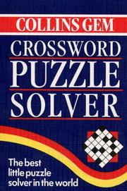 Cover of: Crossword Puzzle Solver (Collins Gem) by HarperCollins, HarperCollins, John Widdowson