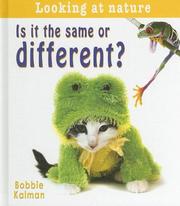Cover of: Is It the Same or Different? (Looking at Nature)
