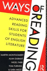 Cover of: Ways of reading: advanced reading skills for students of English literature