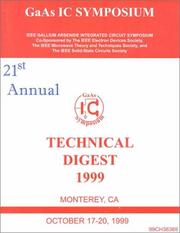 Cover of: Gaas Ic Symposium: IEEE Gallium Arsenide Integrated Circuit Symposium, Technical Digest 1999