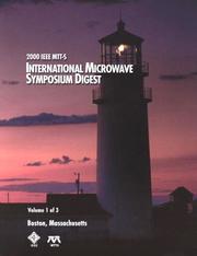 Cover of: 2000 IEEE MTT-S International Microwave Symposium Digest