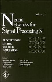 Neural networks for signal processing X