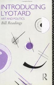 Cover of: Introducing Lyotard by Bill Readings
