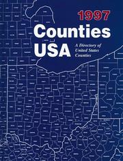 Cover of: Counties USA 1997: A Directory of United States Counties (Counties USA)