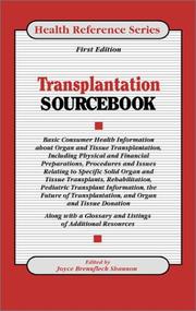 Transplantation Sourcebook by Joyce Brennfleck Shannon