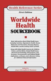 Cover of: Worldwide Health Sourcebook by Joyce Brennfleck Shannon
