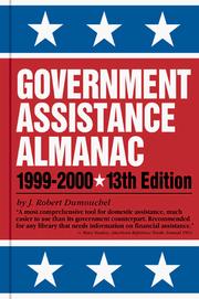Cover of: Government Assistance Almanac 1999-2000 (13th ed)