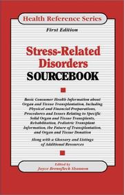Cover of: Stress-Related Disorders Sourcebook